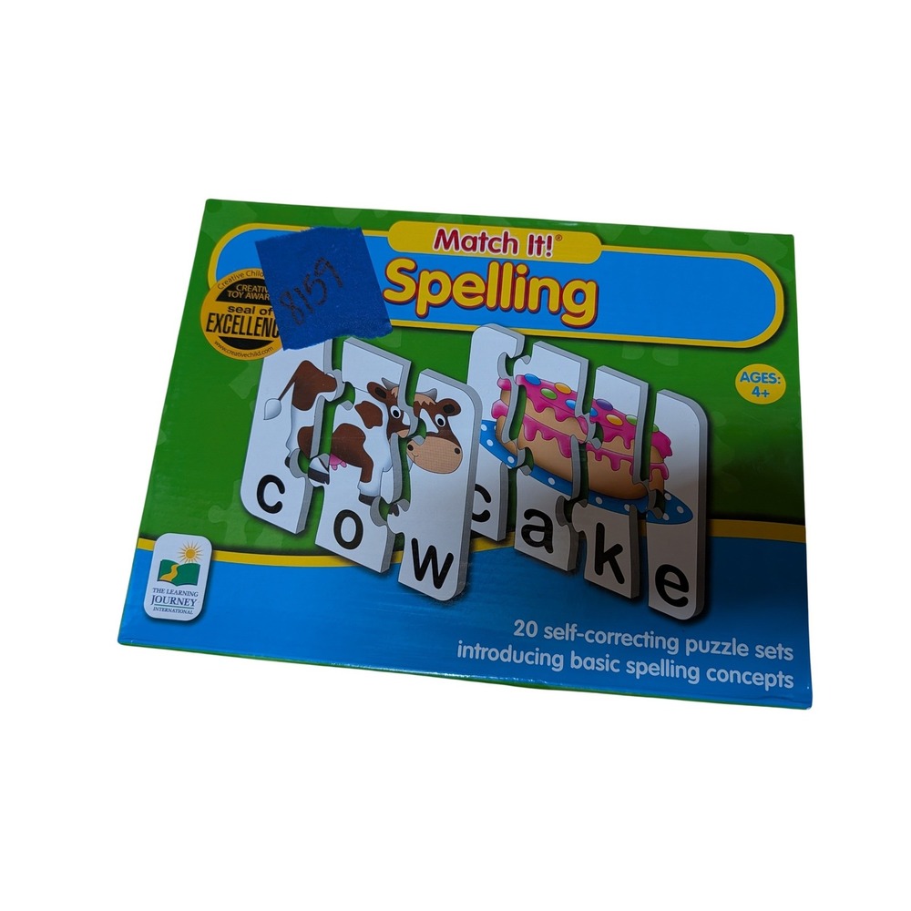 The Learning Journey Match It Spelling Kids Ages 4+ Multicolor Good Educational